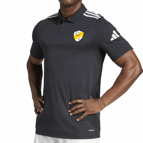 Polo Junior Brodé noir