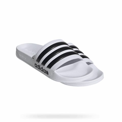 Claquettes adilettes shower blanches